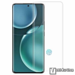 Honor Magic4 5G, Magic4 Pro, Rurihai 3D Full Glue UV Liquid előlapvédő karcálló edzett üvegfólia, 0.26mm, UV lámpával, A teljes kijelzőt védi, Ujjlenyomatolvasó támogatás, Átlátszó kép