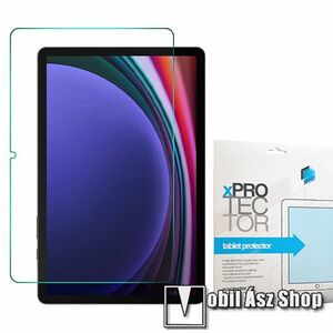 Samsung Galaxy Tab S7, S8, S9, S9 FE, Xpro képernyővédő fólia, Clear, 1db, Törlőkendővel, A képernyő sík részét védi, Átlátszó kép