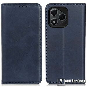 Honor 400 Lite, Telefontok, Notesz, Asztali tartó, Oldalra nyíló, Mágneses záródás, Bankkártyatartó, Hasított bőr, TPU, Sötétkék kép