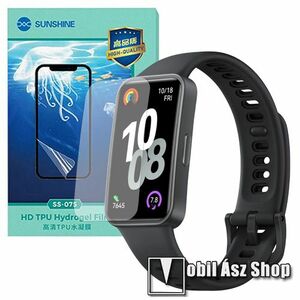 Huawei Band 10, SUNSHINE Hydrogel TPU okosóra képernyővédő fólia, Ultra Clear, ÖNREGENERÁLÓ!, 1db kép