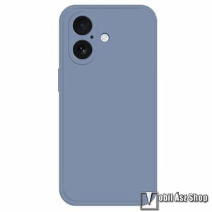 Apple iPhone 16 Plus, Telefontok, Szilikon, Mikroszálas szövet karcolásmentesítő belső, Kamerasziget védelem, Levendula szürke kép