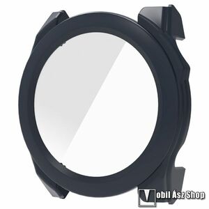 Garmin fenix 8 47mm Solar, AMOLED, Okosóra műanyag védőtok, Keret, 9H edzett üvegfólia, Sötétkék kép