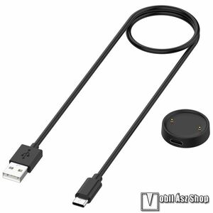 Xiaomi Amazfit Active 2, Bip 6, Okosóra töltő, USB-A, 1m hosszú, 5V/1A, Fekete kép