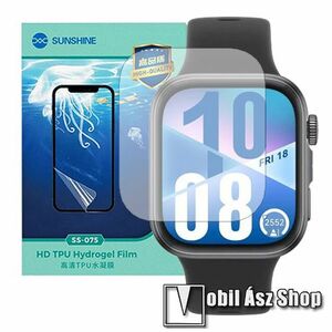 Huawei Watch Fit 4, SUNSHINE Hydrogel TPU okosóra képernyővédő fólia, Ultra Clear, ÖNREGENERÁLÓ!, 1db kép