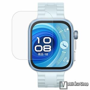 Huawei Watch Fit 4 Pro, Okosóra előlapvédő karcálló edzett üvegfólia, 1db, 0.3mm, 9H, A képernyő sík részét védi kép