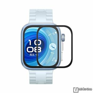 Huawei Watch Fit 4 Pro, Enkay Hat-Prince 3D PMMA flexibilis okosóra üvegfólia, 2db, A teljes képernyőt védi, Fekete kép