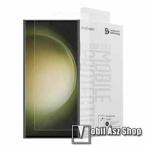 Samsung Galaxy S24 Ultra előlapvédő karcálló edzett üvegfólia, 0, 33 mm vékony, 9H, Arc Edge, A képernyő sík részét védi kép