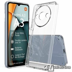 Xiaomi Redmi A3x, Ott! Transparent telefontok, Akril hátlap, Szilikon szegély, Átlátszó kép
