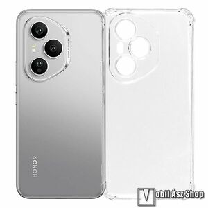 Honor 400 Pro, Telefontok, Szilikon, TPU, Erősített sarkok, Kamerasziget védelem, Átlátszó kép