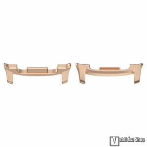 Samsung Galaxy Watch8 44mm, 40mm, Watch8 Classic, Okosóra fém csatlakozó adapter, 2db/1pár, bármilyen 22mm-es teleszkópos szíjjal használható, Rose Gold kép