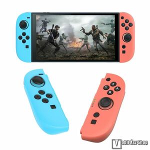 Joy-Con vezérlő szilikon védőtok Nintendo Switch 2-höz, Kék, Piros kép