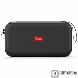 IPEGA Nintendo Switch 2, Hordtáska, tok, EVA habszivacs, Ütődés álló, Cipzár, Belső hálós rendszerező, 10db memóriakártya férőhely, PG-SW2193P, Fekete kép