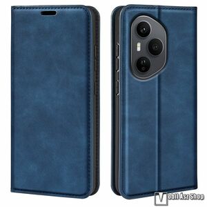 Honor 400, Telefontok, Notesz, Asztali tartó, Oldalra nyíló, Mágneses, Bankkártyatartó, PU bőr, TPU belső, Sötétkék kép