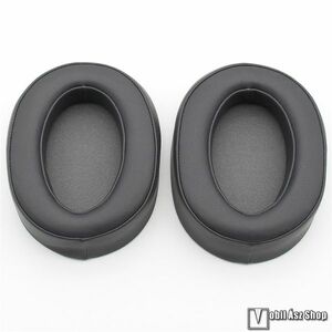 Fejhallgató fülpárna Sony MDR-100ABN, WH-H900N-hez, 1 pár, Puha habszivacs, Zajszigetelés, Memóriahab, Könnyen cserélhető, Fekete kép