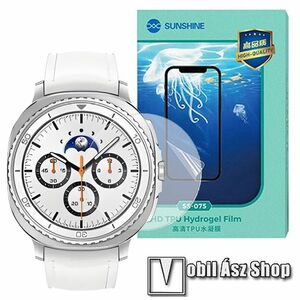 SAMSUNG Galaxy Watch8 Classic, SUNSHINE Hydrogel TPU okosóra képernyővédő fólia, Ultra Clear, ÖNREGENERÁLÓ!, 1db kép