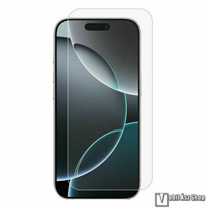 Apple iPhone 17 Pro, Előlapvédő karcálló edzett üveg, Üvegfólia, 0, 3 mm vékony, 9H, Arc Edge, A képernyő sík részét védi, 1db, Átlátszó kép
