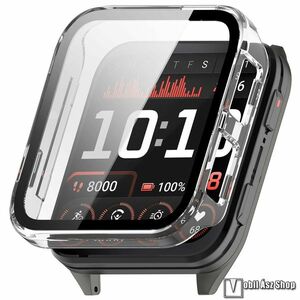 Garmin Venu X1, Okosóra műanyag védőtok, Keret, 9H edzett üvegfólia, Átlátszó kép