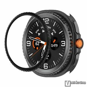 Samsung Galaxy Watch8 Classic, Okosóra lünetta védő, Alumínium ötvözet, Fekete kép