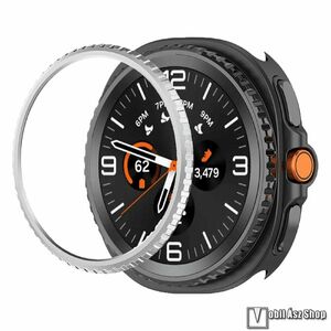 Samsung Galaxy Watch8 Classic, Okosóra lünetta védő, Alumínium ötvözet, Ezüst kép