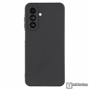 Samsung Galaxy A17 5G, 4G, Telefontok, Szilikon, Kamerasziget védelem, Matt, Fekete kép