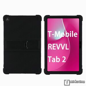 Telekom T Tablet 2 5G eSIM, Tablet tok, Ütésálló, Kitámasztható, Szilikon, Műanyag, Fekete kép