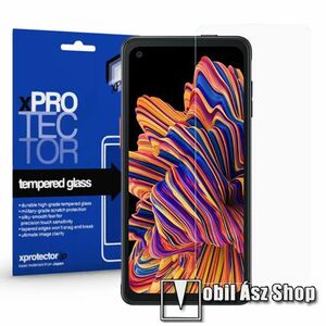 Samsung Galaxy Xcover Pro, Xpro előlap védő karcálló edzett üveg, 0.33mm vékony, 9H, Arc Edge, A képernyő sík részét védi, Átlátszó kép