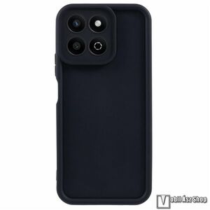 Honor X7c, Telefontok, Szilikon, TPU, Kamerasziget védelem, Ütésálló, Matt, Fekete kép