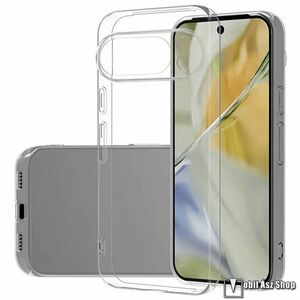 Google Pixel 10 Pro, Telefontok, Szilikon, TPU, Kamerasziget védelem, Átlátszó kép