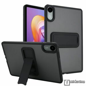 Xiaomi Redmi Pad 2, Tablet tok, Műanyag hátlap, Szilikon keret, Kitámasztó, Fekete kép