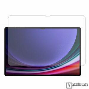 Samsung Galaxy Tab S11 Ultra, S10 Ultra, Előlapvédő karcálló edzett üvegfólia, 0, 3 mm vékony, 9H, Arc Edge, A képernyő sík részét védi, 1db, Átlátszó kép