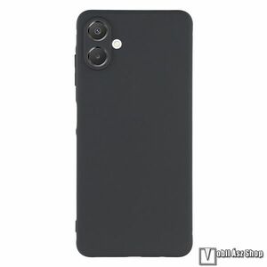 Samsung Galaxy A07 4G, Telefontok, Szilikon, Kamerasziget védelem, Matt, Fekete kép