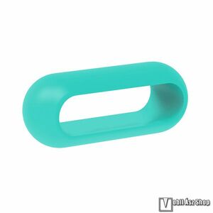 Okosóra szíj bújtató, 1db, szilikon, 20mm széles szíjakhoz, a feltüntetett méret a bujtató belső szélességét jelöli!, Mentazöld kép