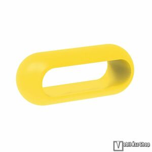 Okosóra szíj bújtató, 1db, szilikon, 20mm széles szíjakhoz, a feltüntetett méret a bujtató belső szélességét jelöli!, Sárga kép