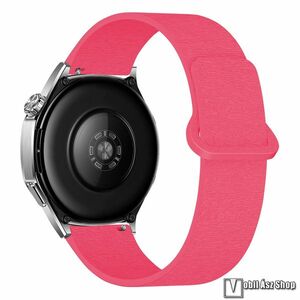 Okosóra szíj, Szilikon, 20mm széles, 95+115mm hosszú, Mágneses, Loop, Magenta, Garmin Bounce, Forerunner 165, vívoactive 5, SAMSUNG Galaxy Watch7 40mm, Watch7 44mm, Watch FE, Watch Fit 3 Nylon, Xiaomi Haylou LS02 Pro kép