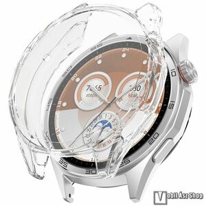 Huawei Watch GT 6 46mm, Okosóra szilikon védőtok, Keret, Szilikon előlapvédő is, Átlátszó kép