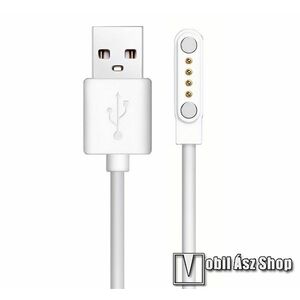 Gondosóra okosóra töltőkábel, USB-A / mágneses, 60cm, Fehér kép
