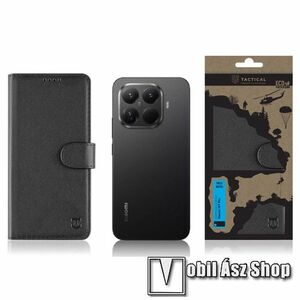 Xiaomi 15T Pro, Tactical Field telefontok, Notesz, Oldalra nyíló flip, Asztali tartó, Mágneses zárófül, Bankkártyatartó, Szilikon belső, Fekete kép
