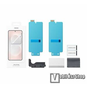 Samsung Galaxy S25 Edge, Képernyővédő fólia, 2db, Tükröződésmentes, Törlőkendő, Segédkeret, EF-US937CTEGWW, Gyári kép