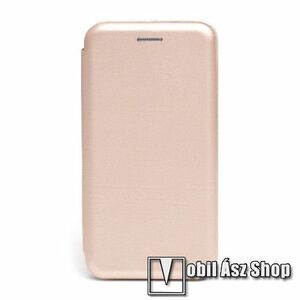 Xiaomi 15T Pro, Telefontok, Notesz, Oldalra nyíló, Asztali tartó, Rejtett mágneses záródás, Kártyazseb, PU bőr, Szilikon belső, Rose Gold kép
