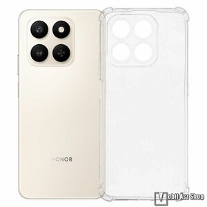 Honor 400 Smart, X7d 5G, Telefontok, Szilikon, TPU, Erősített sarkok, Kamerasziget védelem, Átlátszó kép