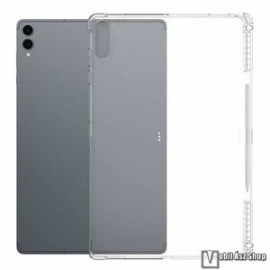 Samsung Galaxy Tab S11 Ultra, Tablet tok, Szilikon, Ceruzatartó, Erősített sarkok, Átlátszó kép