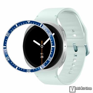 Samsung Galaxy Watch8 44mm, Okosóra lünetta védő, Fém ötvözet, Kék, Fehér kép
