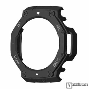 Xiaomi Amazfit T-Rex 3 Pro 48mm, Okosóra műanyag védőtok, Bumper, Keret, Fekete, Fehér kép