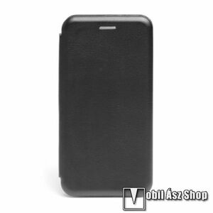 Honor X8c, Telefontok, Notesz, Oldalra nyíló, Asztali tartó, Rejtett mágneses záródás, Kártyazseb, PU bőr, Szilikon belső, Fekete kép