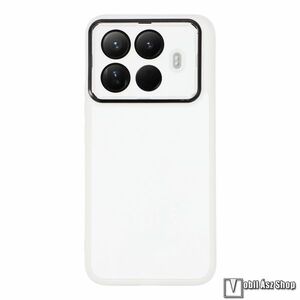 Xiaomi 15T Pro, Telefontok, Szilikon, TPU, Kamerasziget védelem, Áttetsző, Fehér kép