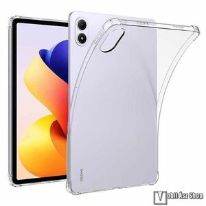 Xiaomi Redmi Pad 2 Pro, Tablet tok, Szilikon védőtok, Erősített sarkok, Átlátszó kép