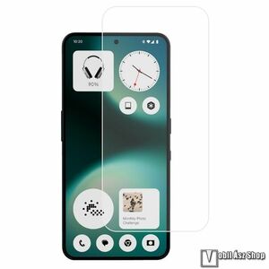 Nothing Phone (3a) Lite, Előlapvédő karcálló edzett üvegfólia, 0, 3 mm vékony, 9H, Arc Edge, A képernyő sík részét védi, 1db, Átlátszó kép