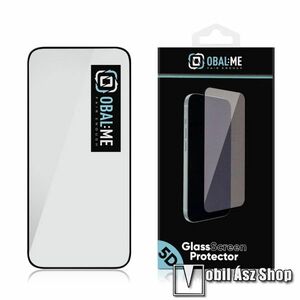 Honor 400 Pro, OBAL: ME előlapvédő karcálló edzett üveg, Üvegfólia, 9H, 0, 28mm, Arc Edge, A teljes kijelzőt védi, Fekete kép