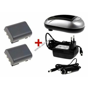 2db Helyettesítő akku típus NB-2L + 1db Akkutöltő Canon EOS 400D szett kép