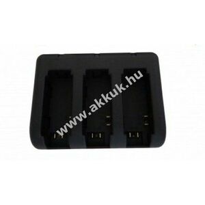 USB-s akkutöltő 3 rekeszes Gopro Hero típus AHDBT-201 / 301 / 302 / 401 kép